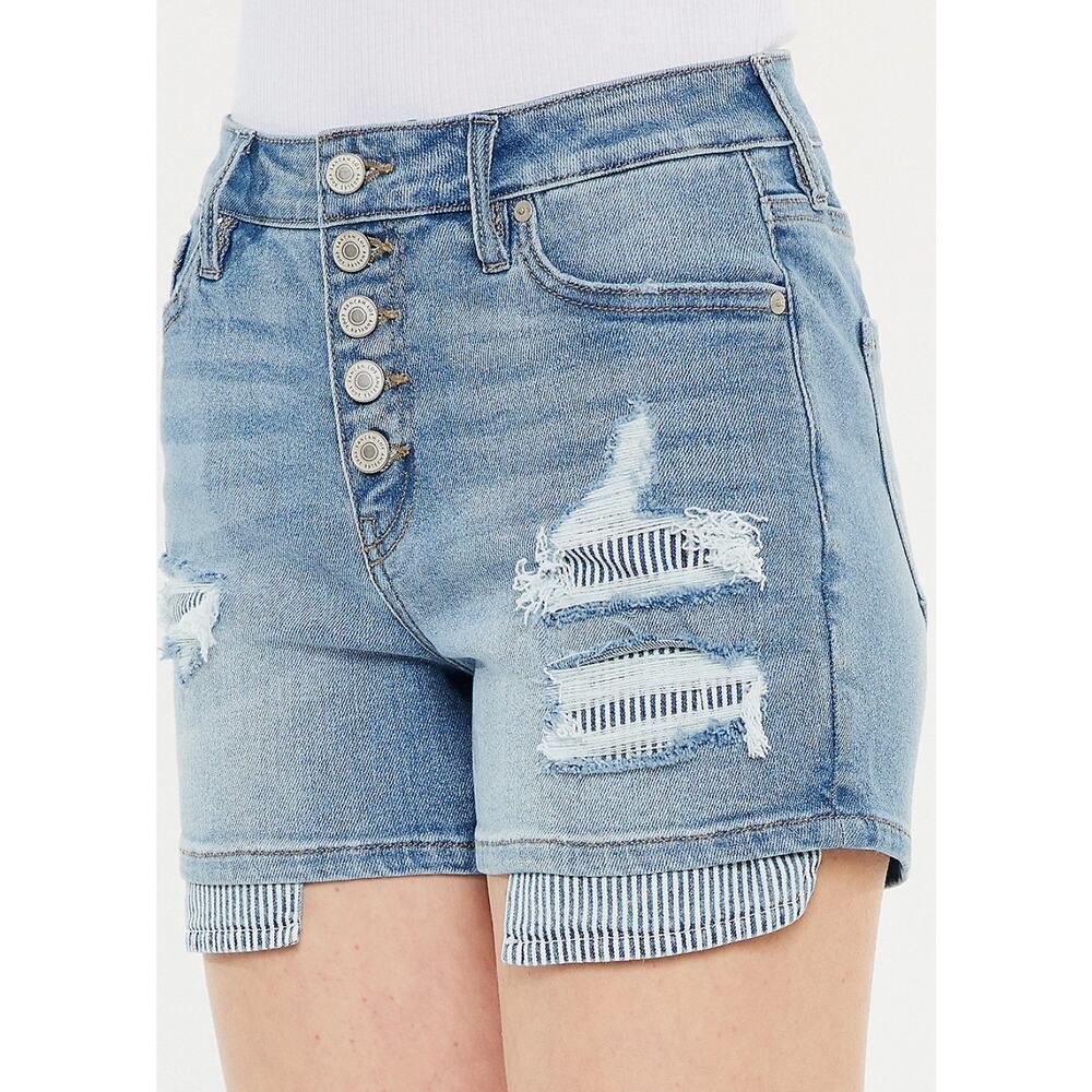 KanCan High Rise Button Fly 3.5in Short Size 8 NWT